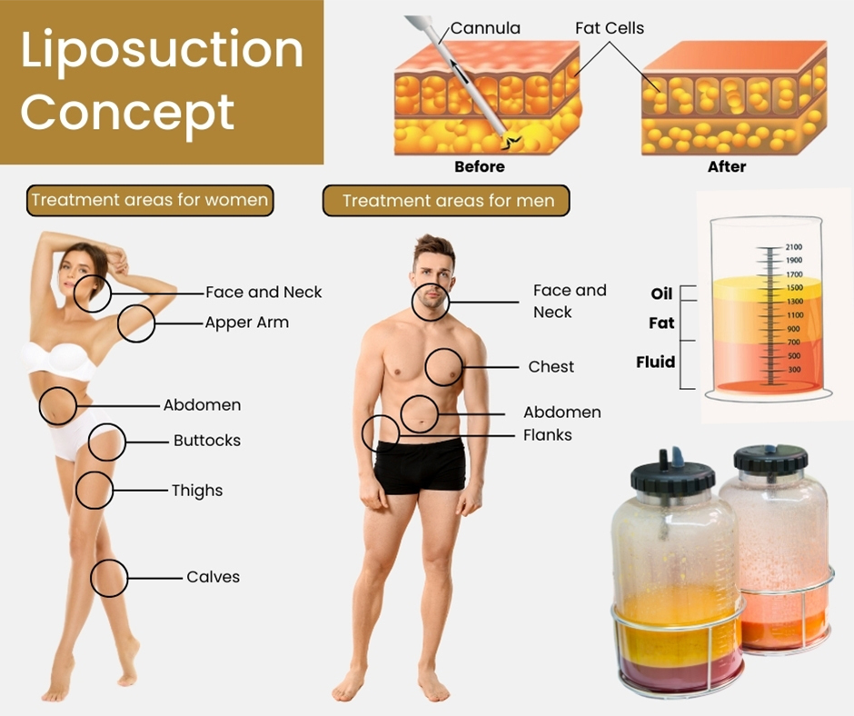 Liposuction Works on These 10 Parts of Your Body