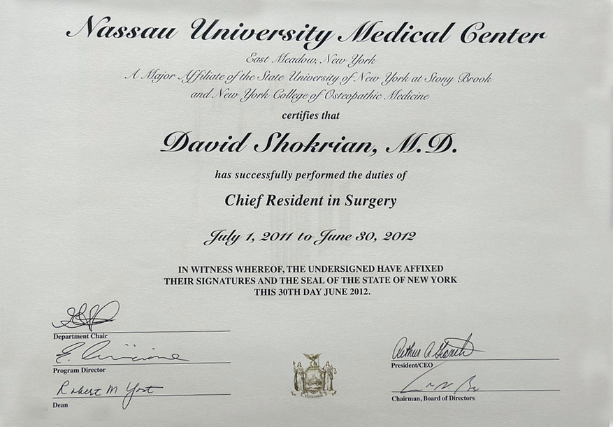 Nassau University Medical Center 2011-2012